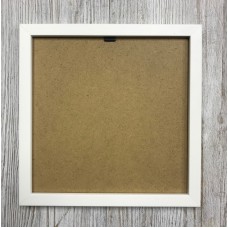 20x20cm Small Cube White Wood Frame