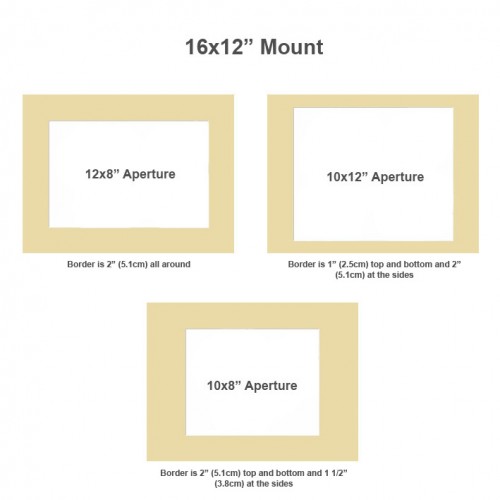 12x16 Inch Double Bevel Edge Picture Photo Mount